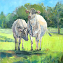 Sisters, 12x12, oil. Sold