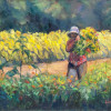 Zinnia Harvest, 18x24, $575