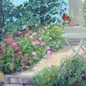 Betchat, France, Patio, 12x16 in, Sold