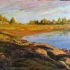 Lobster Cove Sunset, 16 x 20 in, oil on canvas. Sold