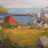 Monhegan Harbor, 12 x 16 in, oil on canvas. Sold